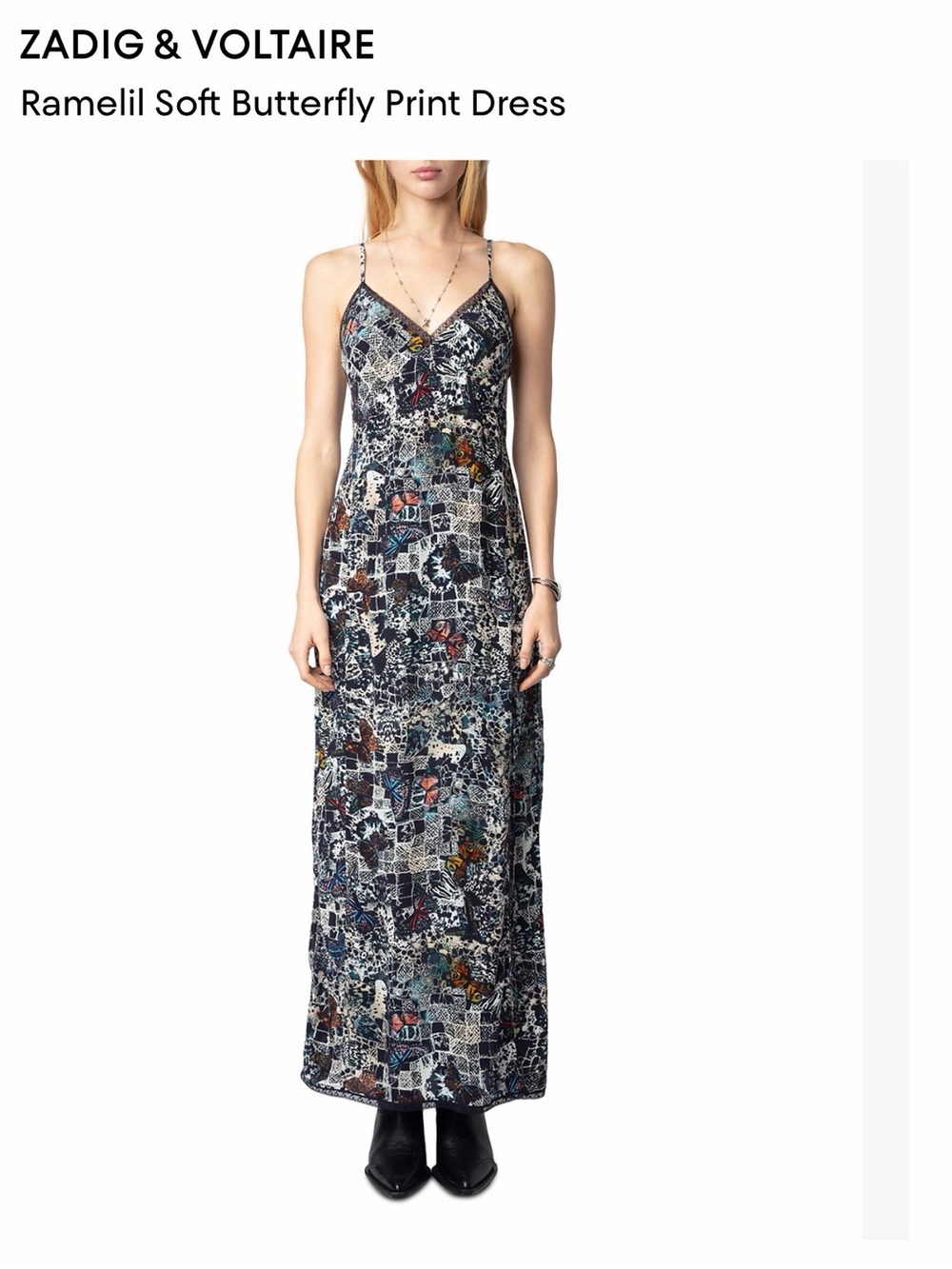 Zadig & Voltaire Multi Butterfly-Print Maxi Dress